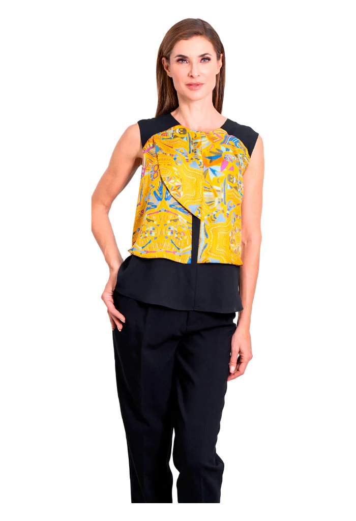 Blusa Pétalos Viaje al Mictlán Amarillo - Imagen 7