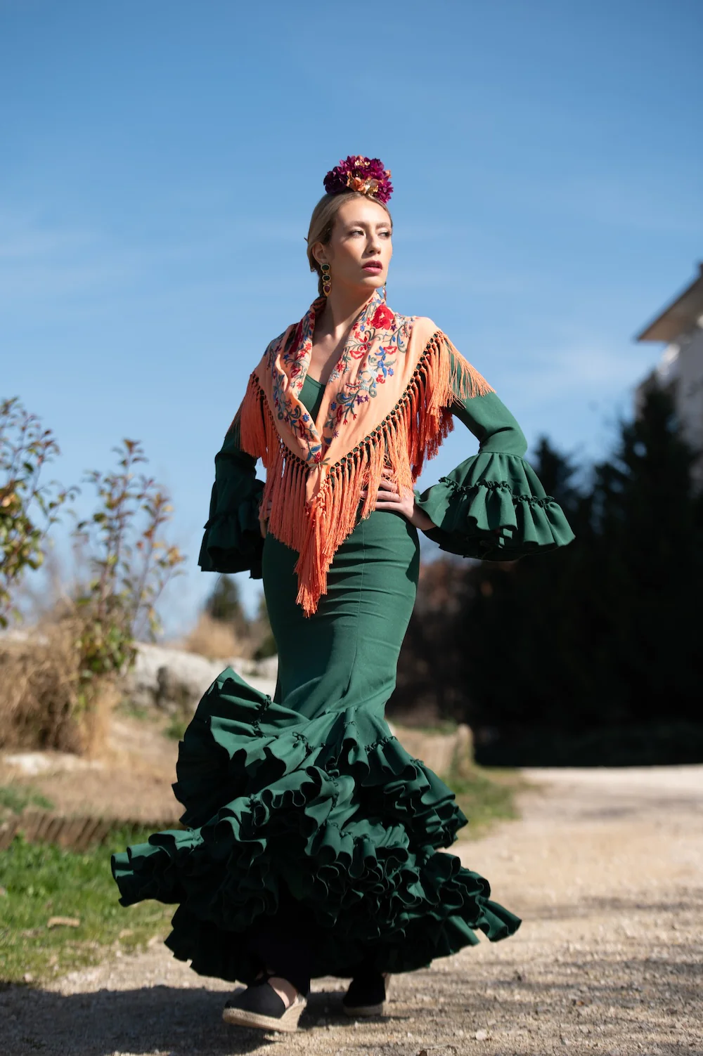 Vestido Flamenca Mod.Hinojos - Imagen 4