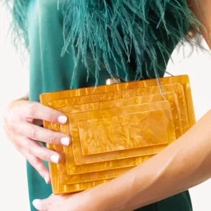 Clutch Metacrilato Naranja