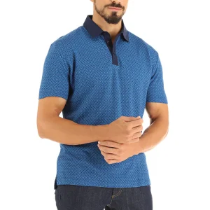 Camisa Polo Kutz Grecas Mitla Azul