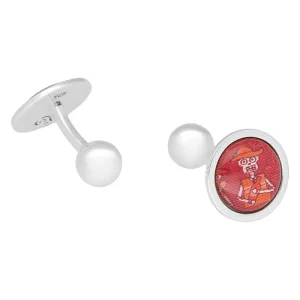 Mancuernillas Redondas Compadres Hasta La Muerte Vino