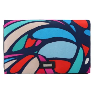 Bolsa Hook con Cadena Negro Mariposa Abstracta Marino