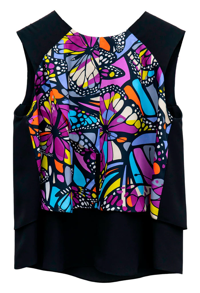 Blusa Pétalos Vuelo de Mariposa Amarillo