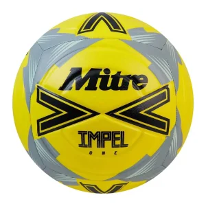 BALON FUTBOL MITRE IMPEL ONE AMARILLO FLUOR/NEGRO/GRIS N°5