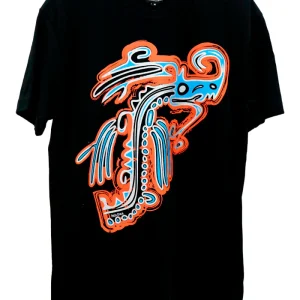 Camiseta Yauali Diosas Mexicas Naranja