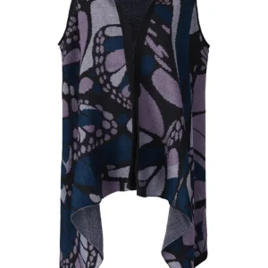 Chaleco Yoali Mariposa Abstracta Morado