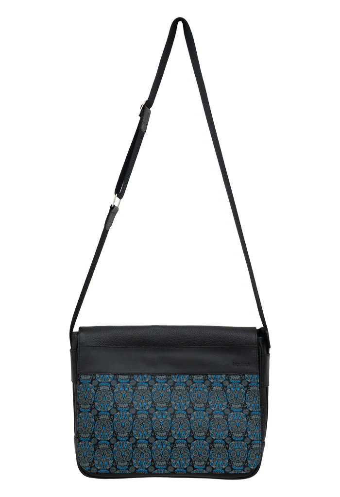 Porta Laptop Cheeh Tzompantli Azul