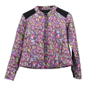 Chamarra Aak Mariposa Abstracta Morado