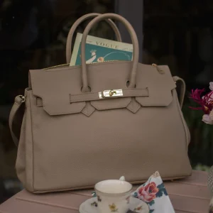 Bolso Piel Praga Taupe