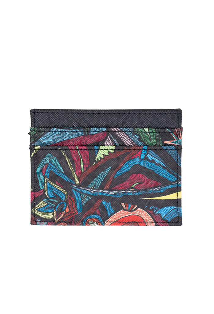 Tarjetero Kuxtal Saffiano Santuario Cact谩ceas Original - Imagen 4