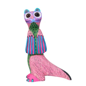 Alebrije Nutria Chico Rosa