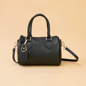 Bolso Piel Bowling Negro