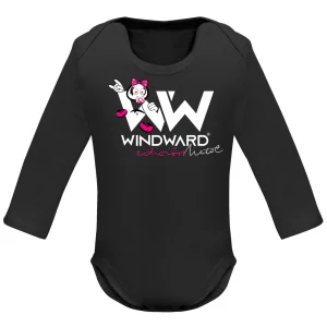 Body Baby Niña Manga Larga Negro