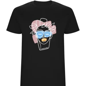 Camiseta niños ABSTRACT FACE Negra