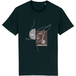 Camiseta Orgánica Unisex ABSTRACT HAT Negra