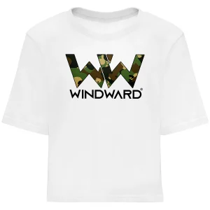 Camiseta Crop mujer HIDDEN Blanca