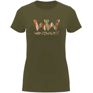 Camiseta mujer BOHO Verde Militar