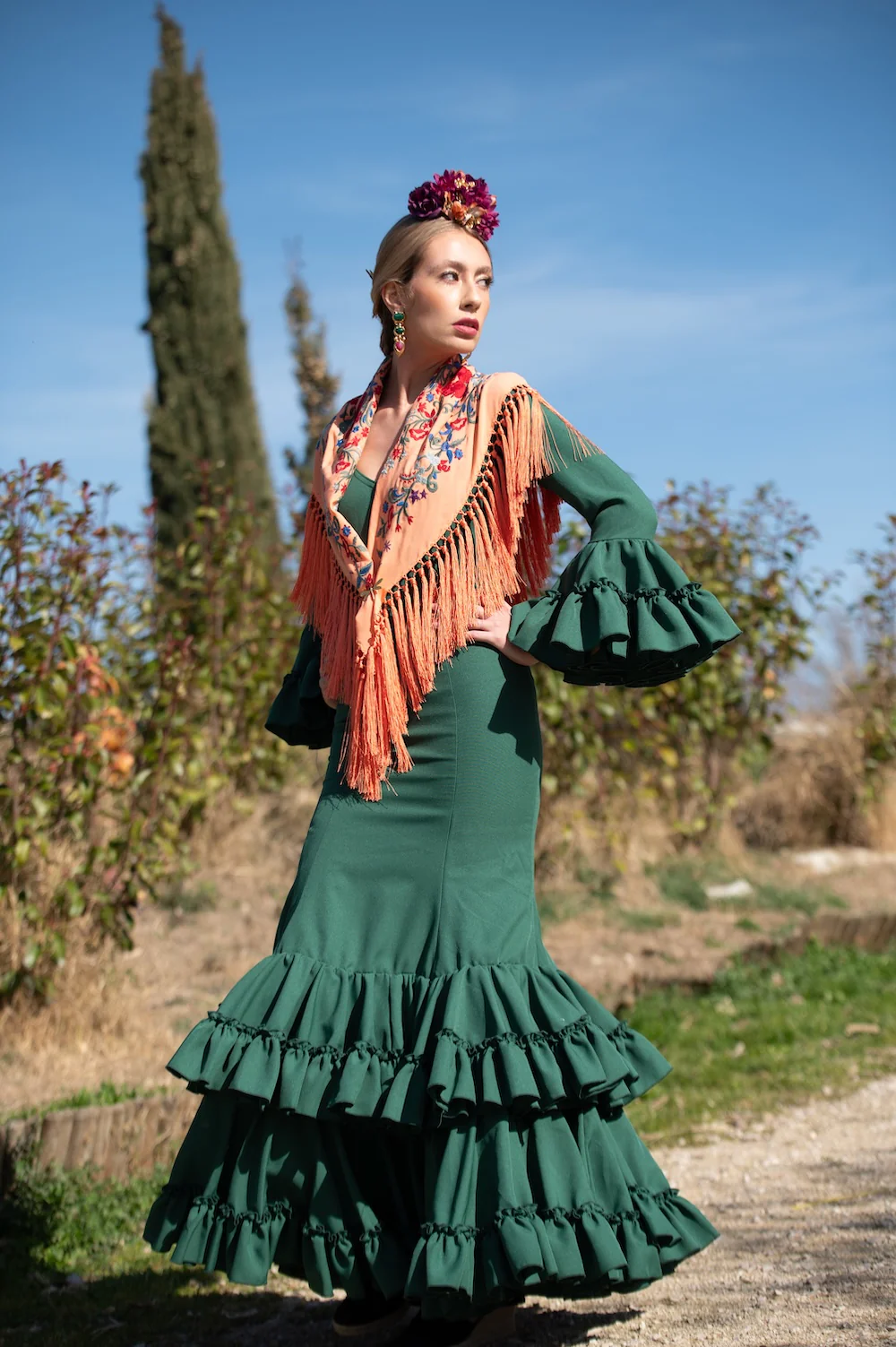 Vestido Flamenca Mod.Hinojos - Imagen 3