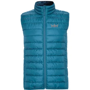 Chaleco Logo Bordado hombre PUFFY Azul Tormenta