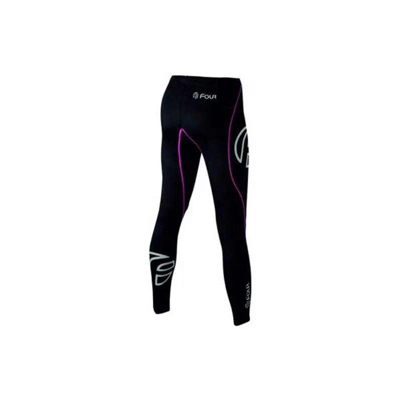 Pantal贸n Compresi贸n Mujer Four Negro / Fucsia - Imagen 3
