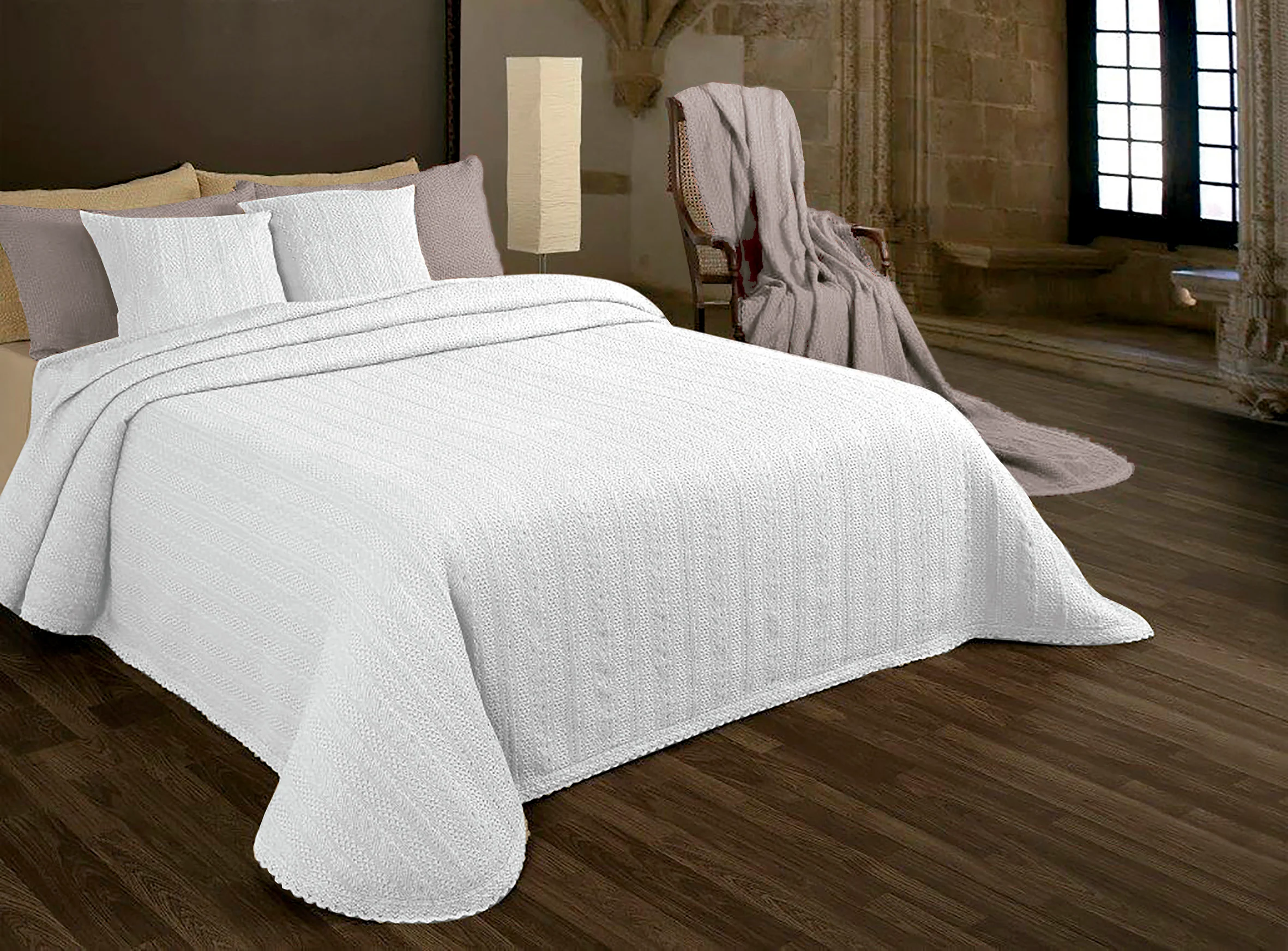 Colcha Olimpia Blanca