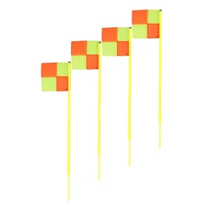 SET 4 BANDERINES CORNER SINTETICO CON BASE DE CAUCHO 1,5M