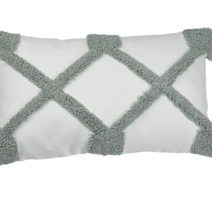 Cojín Artesanal Bicolor Gris