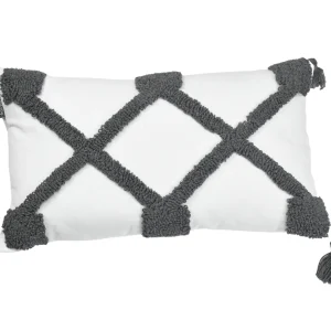 Cojín Artesanal Bicolor Negro