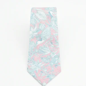 Corbata Pájaros Verde Agua