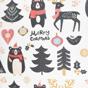 Tejido Resinado Dibujo Navidad