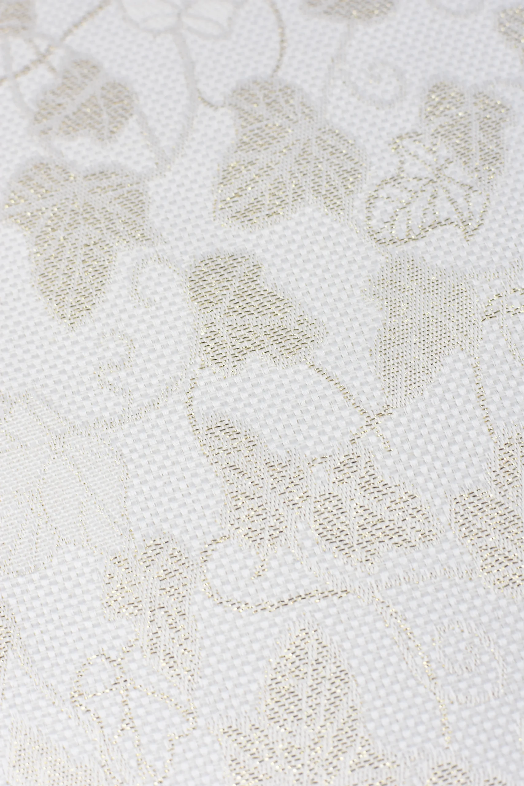 Tejido Gobelino Dibujo Floral Dorado Nº3 - Imagen 3