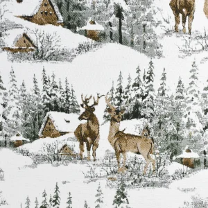 Tejido Gobelino Estampa Navideña