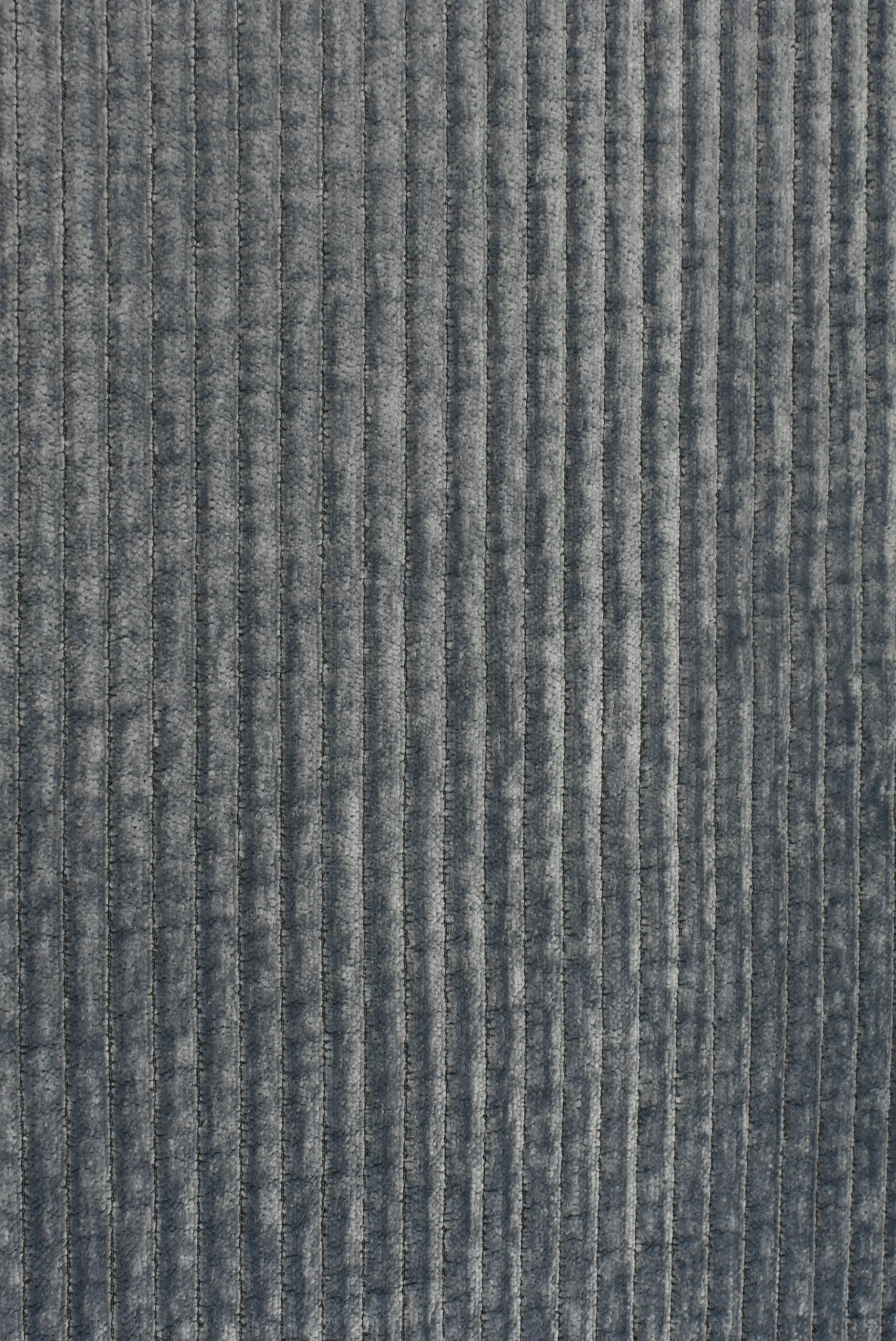 Tejido Chenilla Mosul Pana Gruesa Gris Azul Oscuro