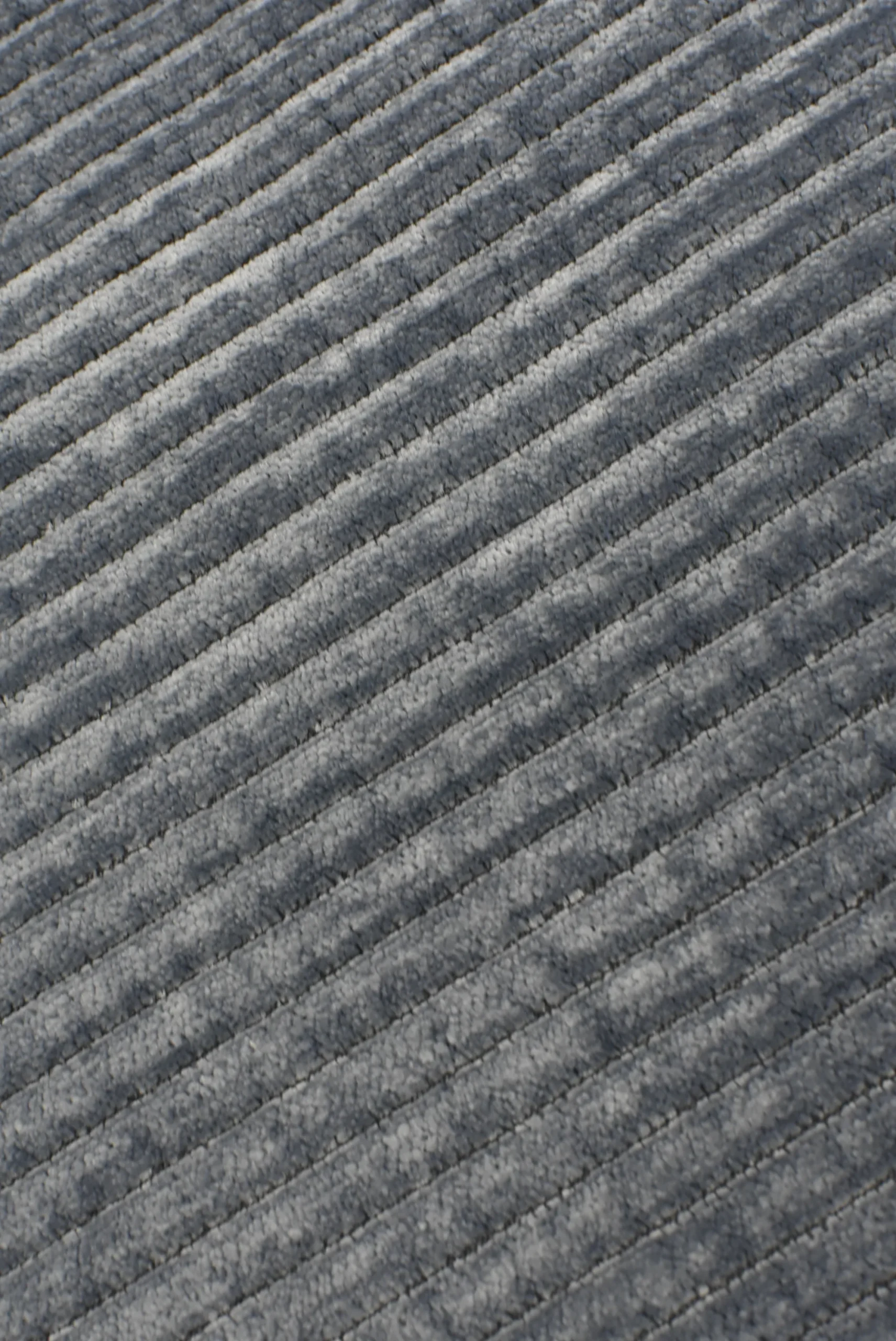 Tejido Chenilla Mosul Pana Gruesa Gris Azul Oscuro - Imagen 4