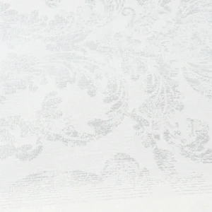 Tejido Jacquard Barroco Gris Metalizado