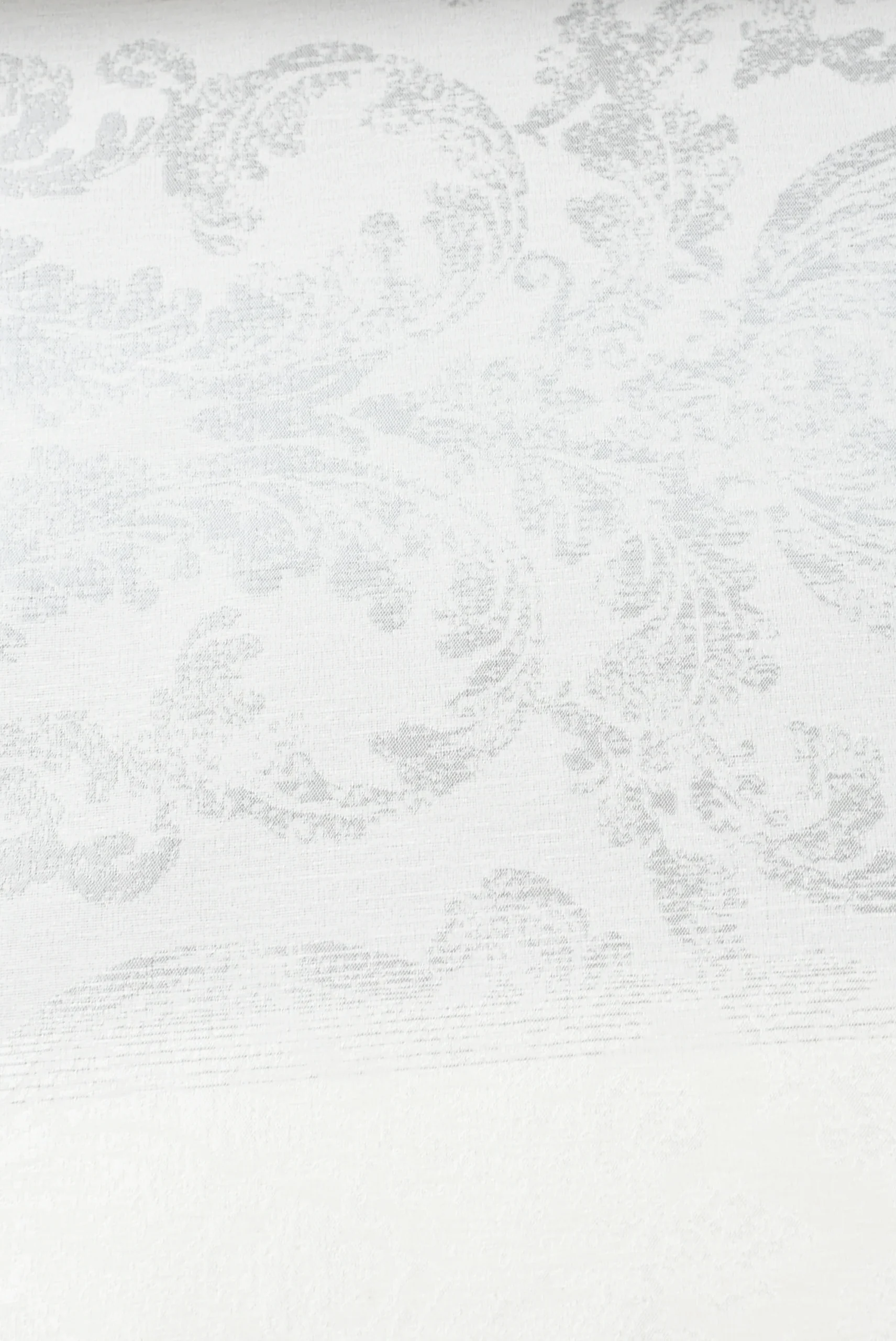 Tejido Jacquard Barroco Gris Metalizado