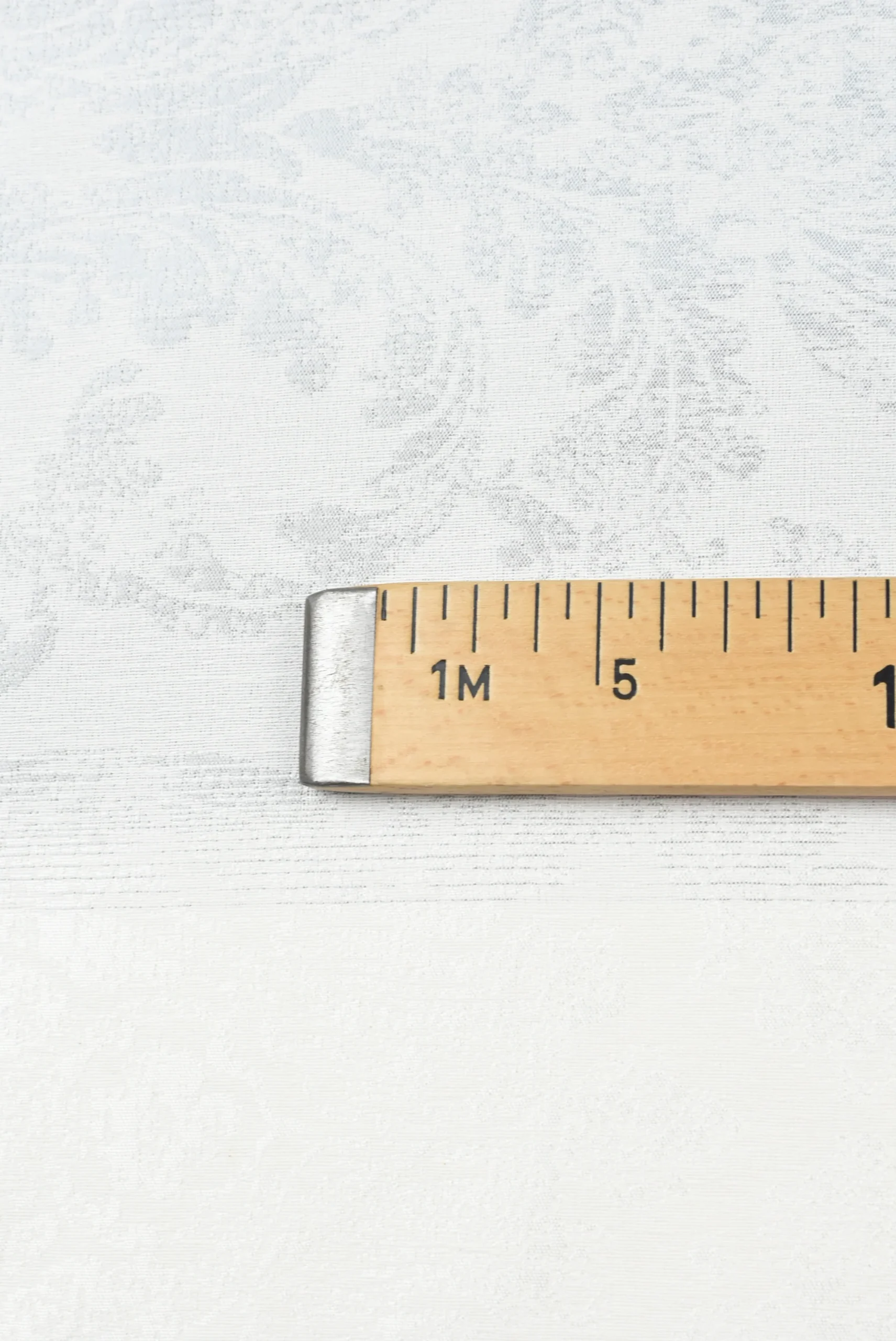 Tejido Jacquard Barroco Gris Metalizado - Imagen 3