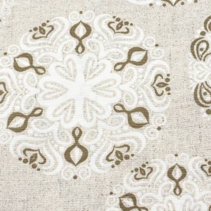 Tejido Loneta Dibujo Circular Geométrico