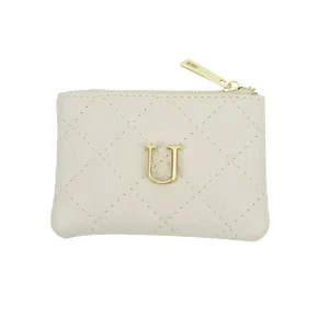 Monedero Piel Beige