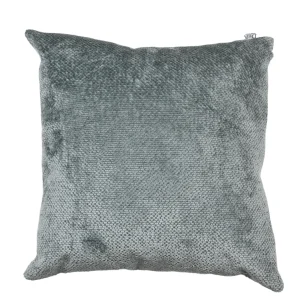 Cojín Chenilla Gris Perla