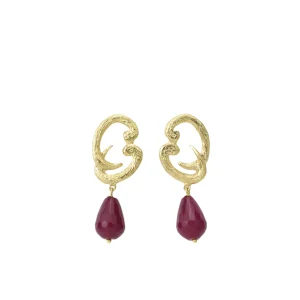 Pendiente Geminis Buganvilla