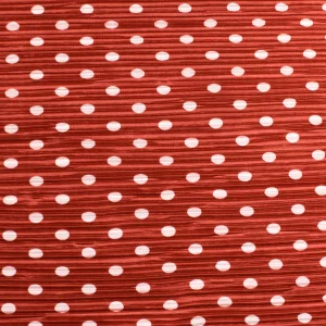 Tejido Fiesta Jacquard Bioclástico Rojo Lunar