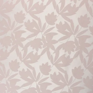 Tejido Fiesta Jacquard Flor Satinada Rosa