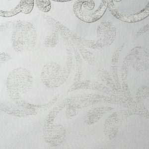 Tejido Jacquard Rococó Degradado Gris Brillante