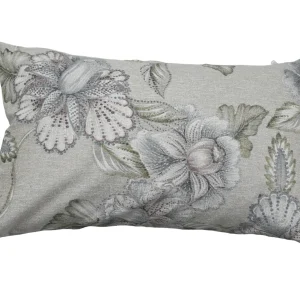Cojín Flores Gris