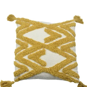 Cojín Flecos Mostaza