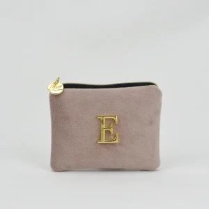 Tarjetero monedero terciopelo Malva Lyon