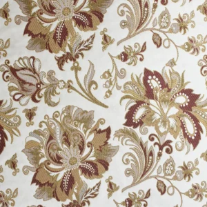 Tejido Jacquard Adorno Marrón