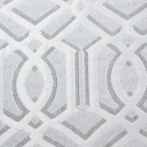 Tejido Jacquard Acolchado Gris Dibujo