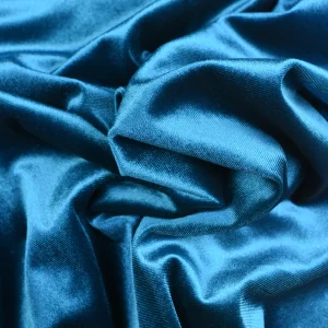 Tejido Terciopelo Azul Brillante